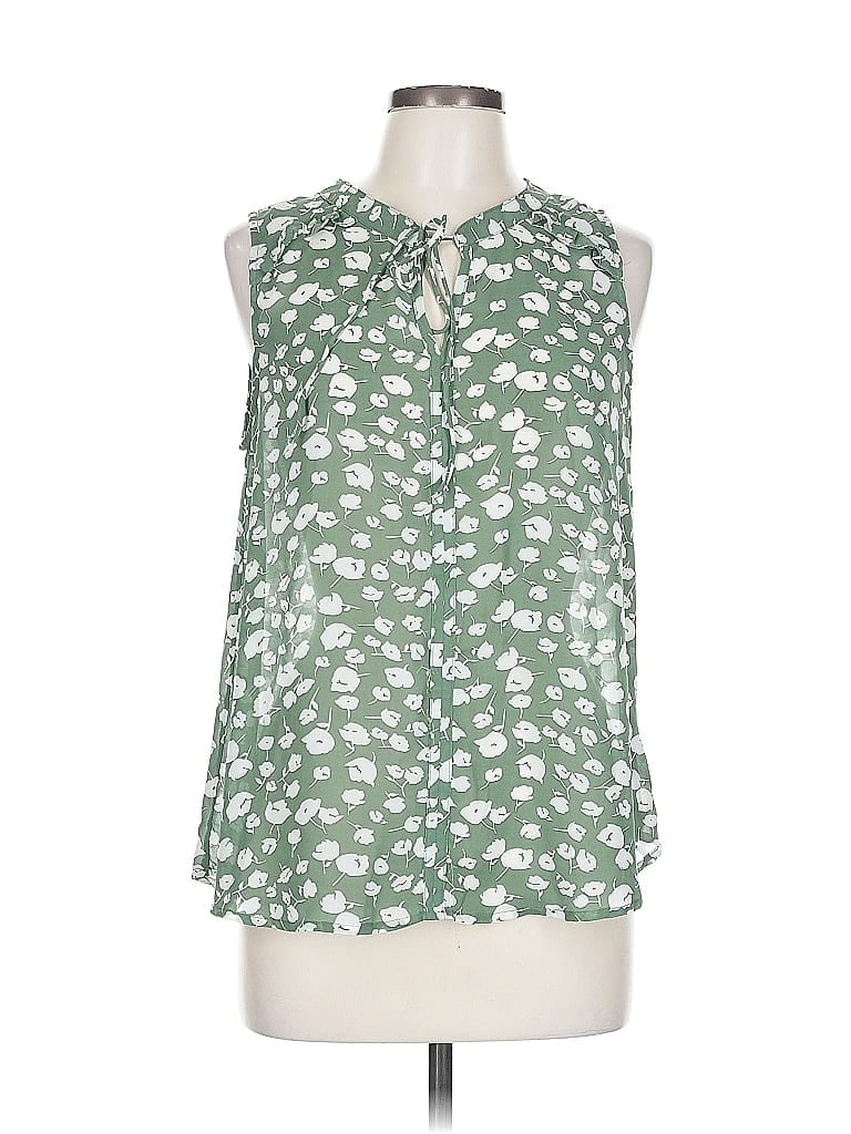 Pre-owned Fun2fun Sleeveless Blouse In Green