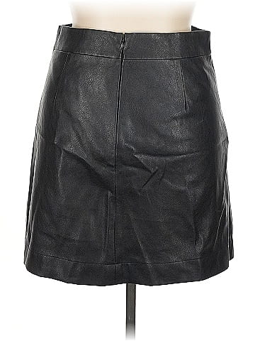 J.Crew Factory Store Faux Leather Skirt (view 2)