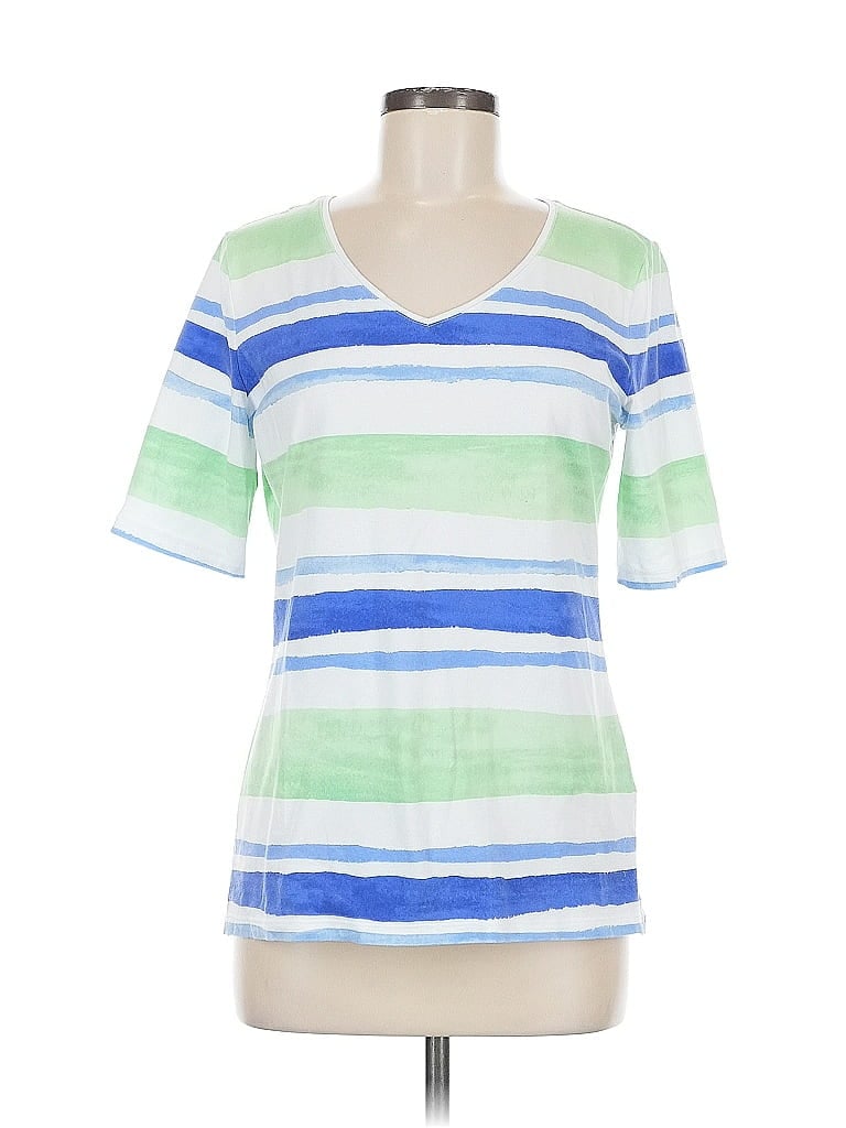 Pre-owned Talbots Short Sleeve T-shirt In Blue