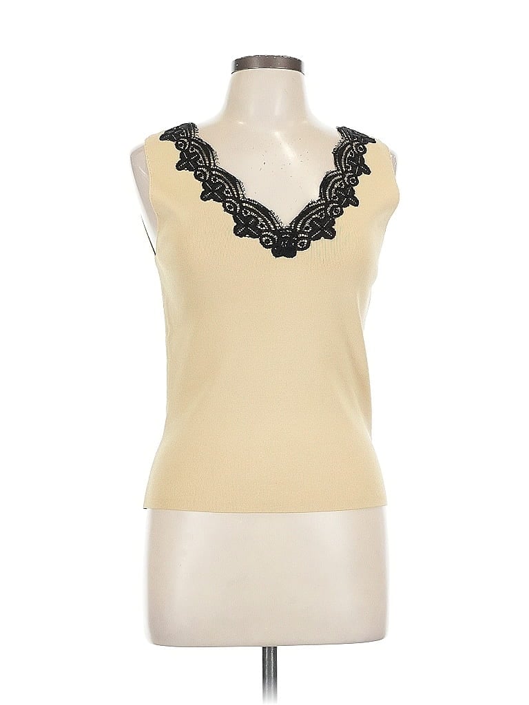 Pre-owned Dana Buchman Sweater Vest In Brown