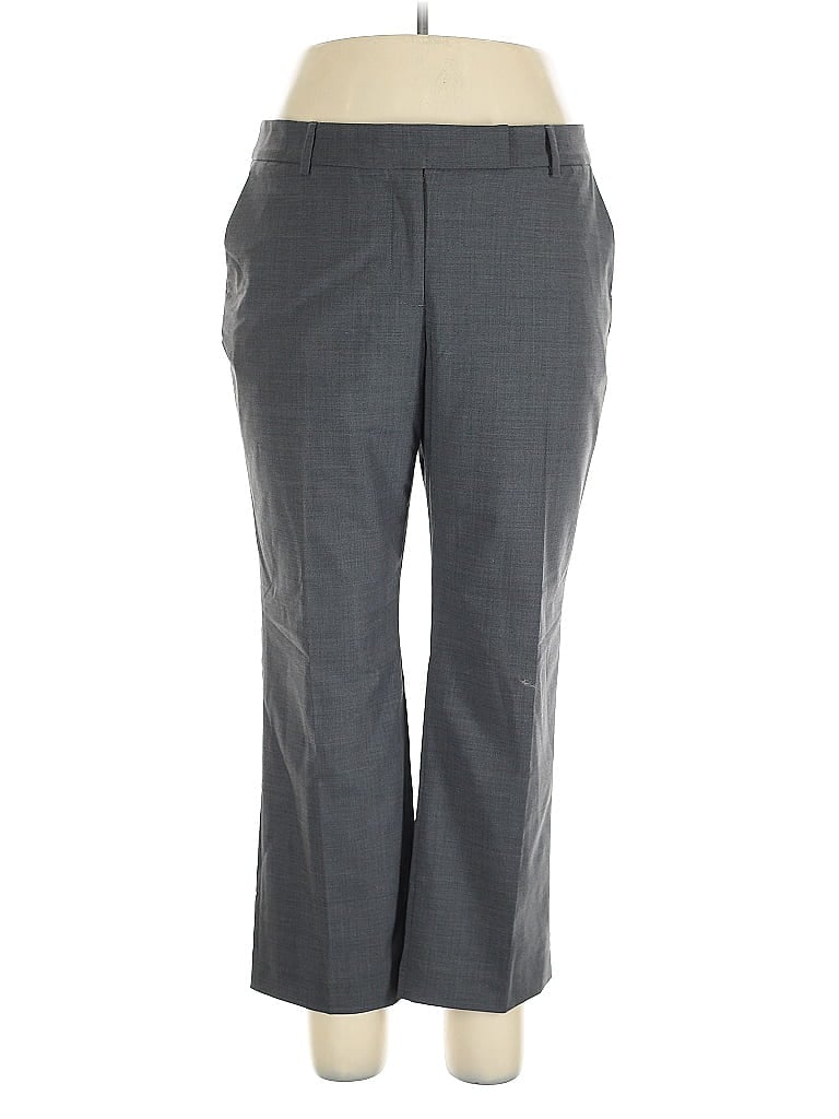 Pre-owned Lands' End Dress Pants In Gray