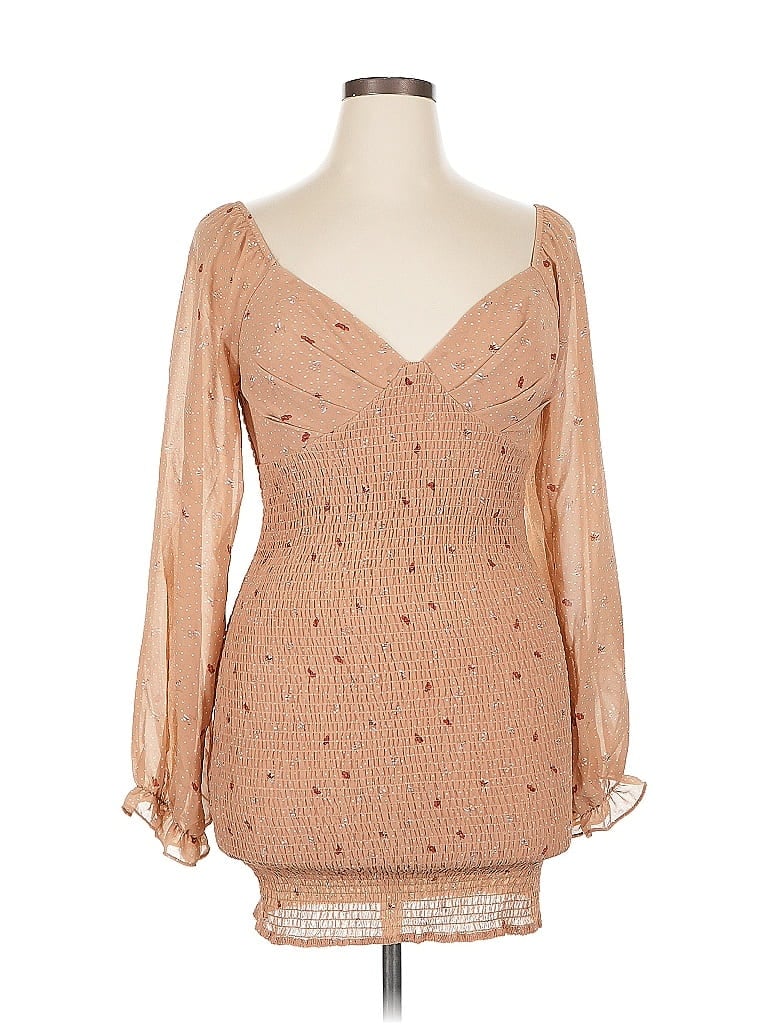 Pre-owned Fashion Nova Cocktail Dress In Brown
