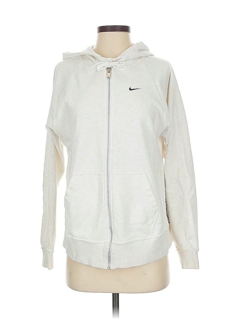Click to view more detailed imagery on our partner's website Pre-owned Nike Zip Up Hoodie In White