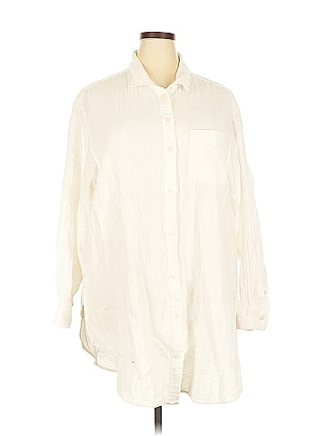 Gap 3/4 Sleeve Button-Down Shirt (view 1)