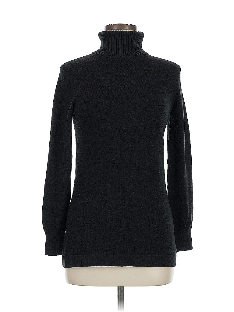 Pre-owned French Connection Turtleneck Sweater In Black