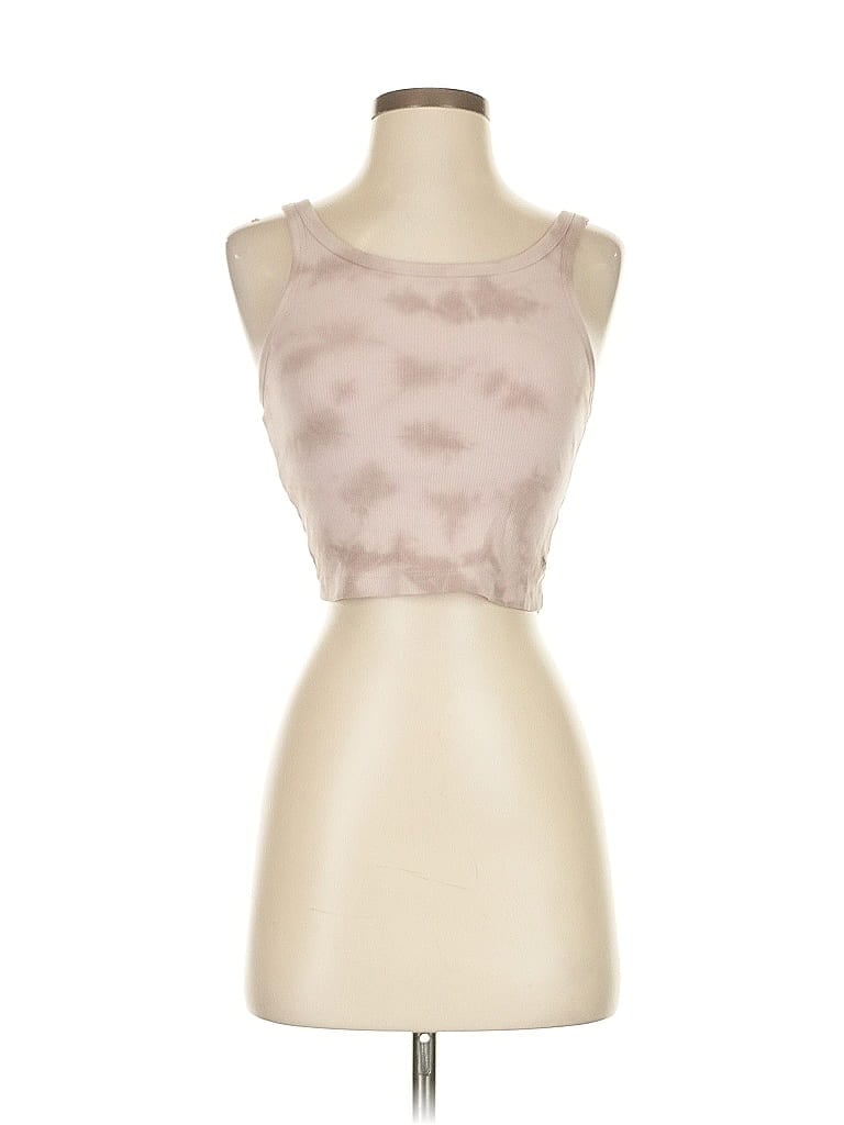 Pre-owned Victoria's Secret Pink Tank Top Tan Strapless Neckline Tops In Brown