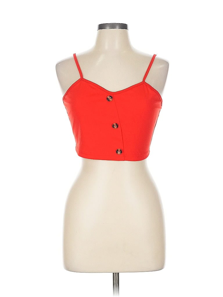 Pre-owned Shein Sleeveless Top Red Sweetheart Neckline Tops