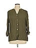 Notations Green 3/4 Sleeve Button-Down Shirt Size XL - photo 1