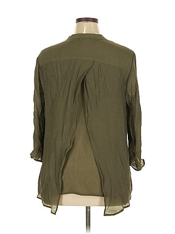 Notations 3/4 Sleeve Button-Down Shirt (view 2)