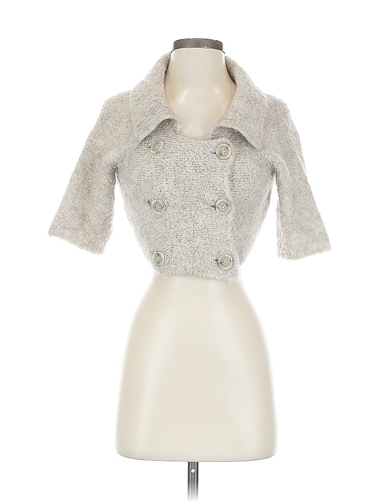 Pre-owned Marella Cardigan Sweater In Silver
