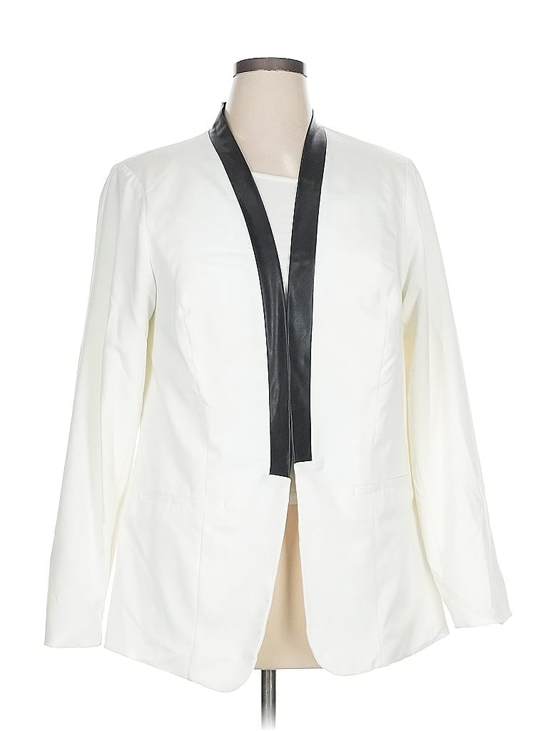 Pre-owned Torrid Blazer Jacket In White