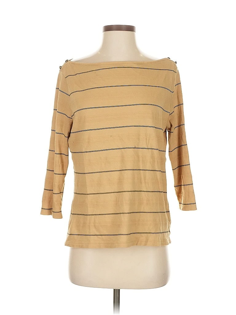 Click to view more detailed imagery on our partner's website Pre-owned Polo Ralph Lauren 3/4 Sleeve T-shirt In Brown