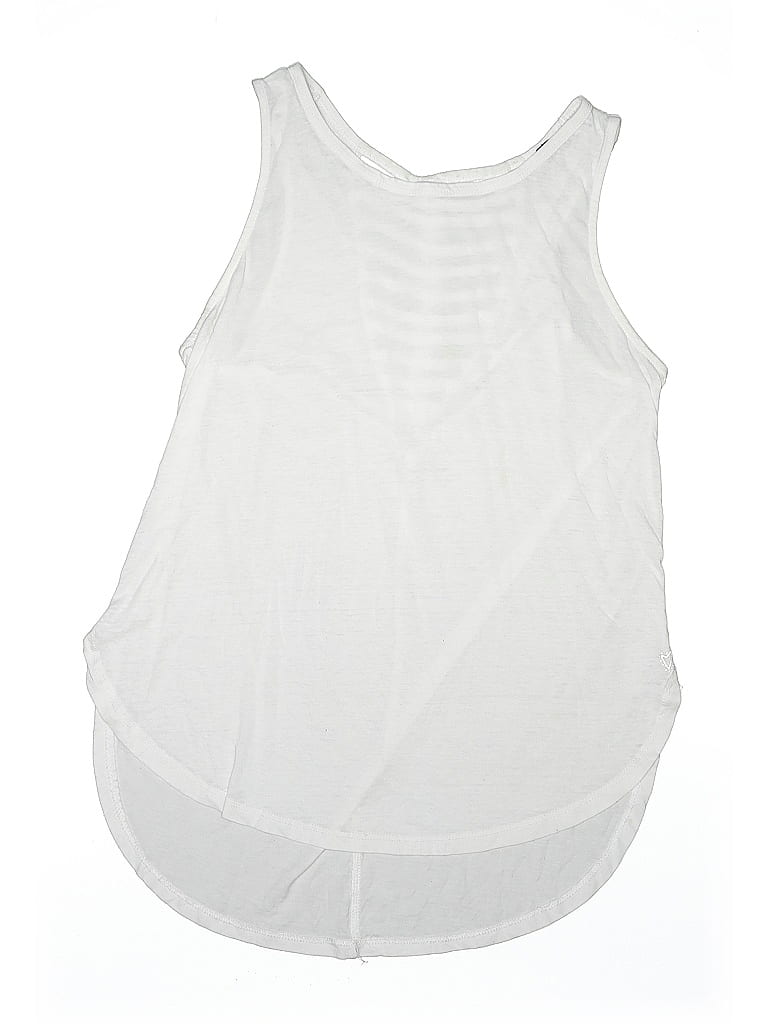 Pre-owned Justice Kids' Sleeveless T-shirt In White