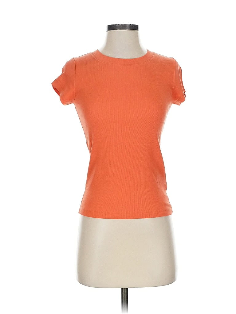 Pre-owned Madewell Short Sleeve T-shirt In Orange