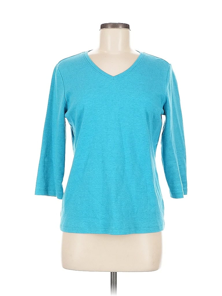 Click to view more detailed imagery on our partner's website Pre-owned L.l.bean 3/4 Sleeve T-shirt In Blue