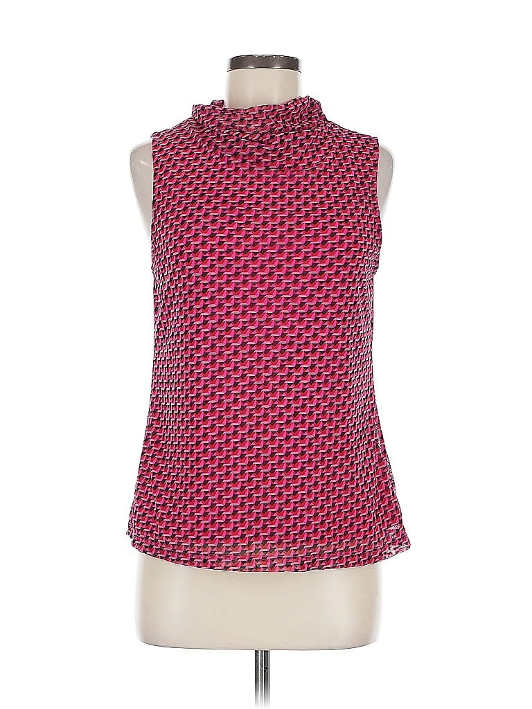Pre-owned Halogen Sleeveless Blouse In Red