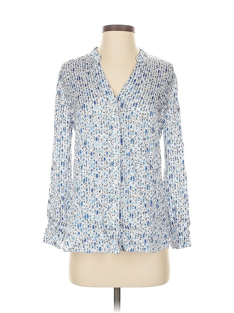 Pre-owned Etcetera Long Sleeve Blouse In Blue