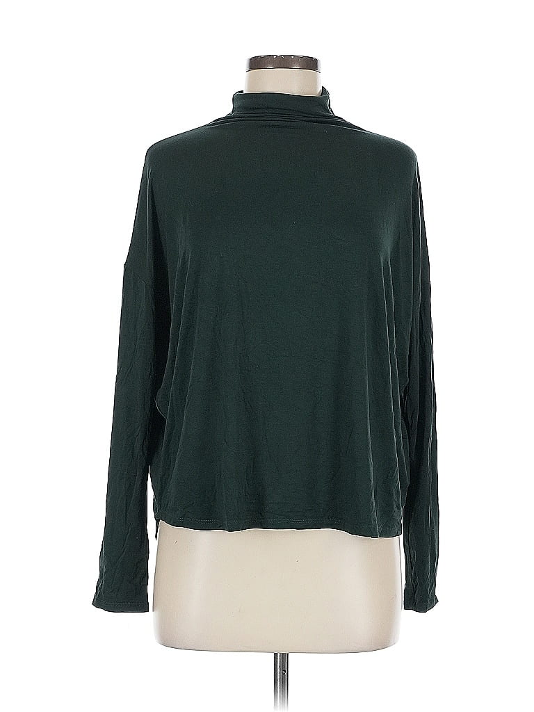Pre-owned I Love Tyler Madison Long Sleeve Top Green Turtleneck Tops