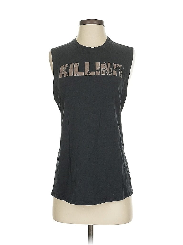 Pre-owned Lululemon Athletica Sleeveless T-shirt In Black