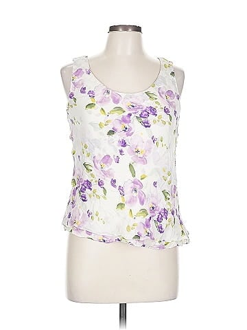 Linda Allard Ellen Tracy Sleeveless Silk Top (view 1)