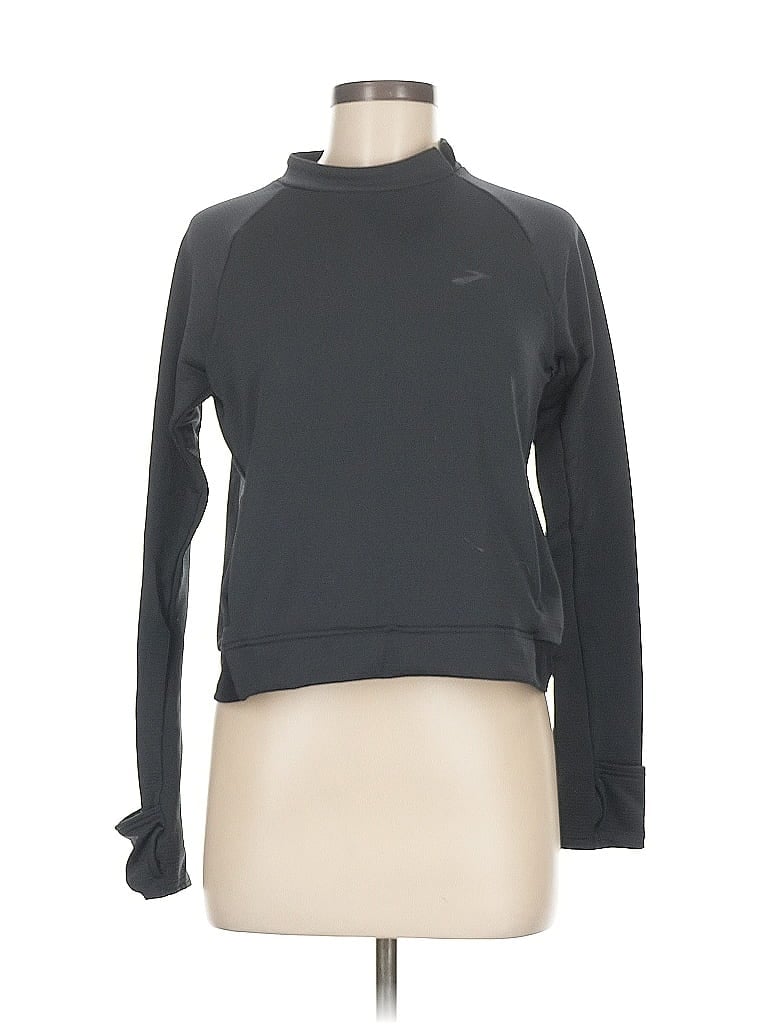 Pre-owned Brooks Sweatshirt In Gray