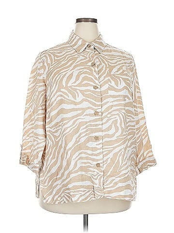 Jones New York Sport 3/4 Sleeve Button-Down Shirt (view 1)