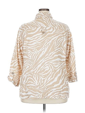 Jones New York Sport 3/4 Sleeve Button-Down Shirt (view 2)