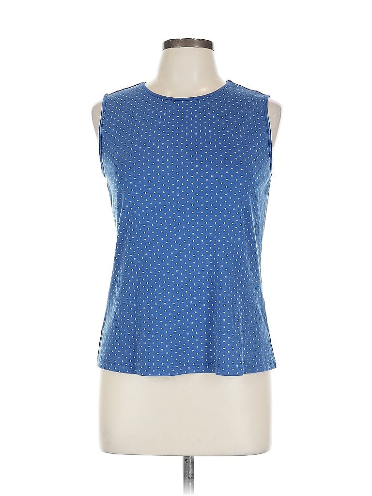 Pre-owned Christopher & Banks Sleeveless T-shirt In Blue