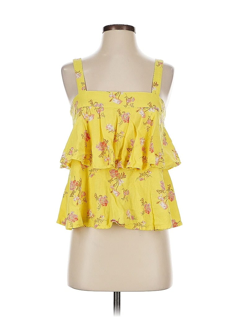 Pre-owned Abound Sleeveless Blouse In Yellow