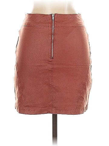 GB Faux Leather Skirt (view 2)