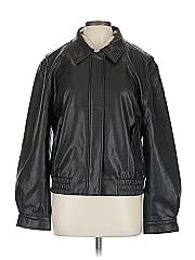Oak + Fort Faux Leather Jacket