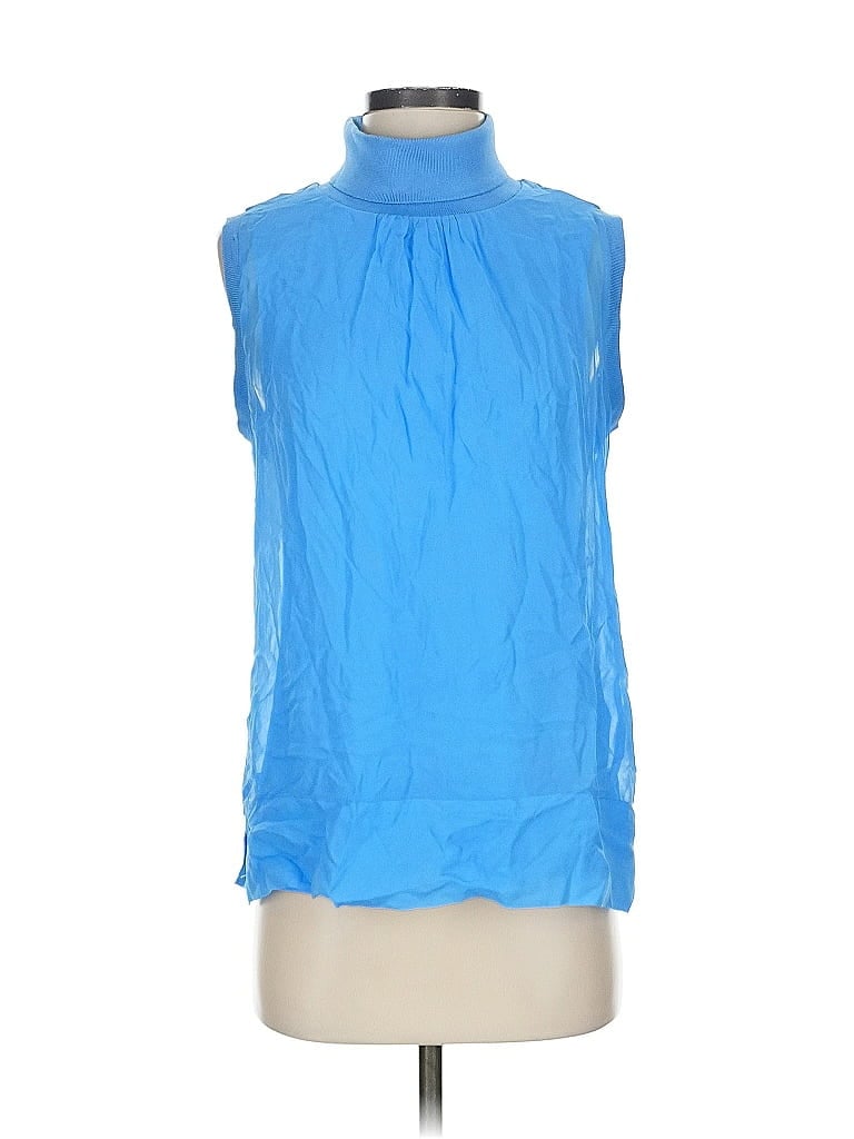 Pre-owned Reiss Sleeveless Blouse In Blue