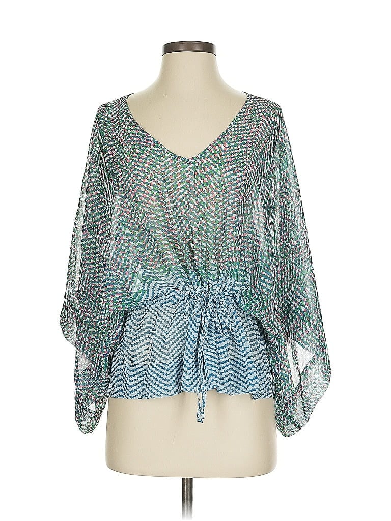 Pre-owned Cabi 3/4 Sleeve Blouse In Blue