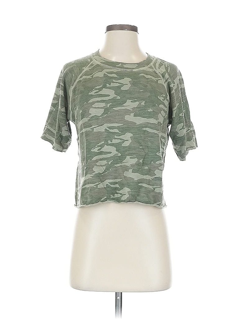 Pre-owned Monrow Cardigan Sweater In Green