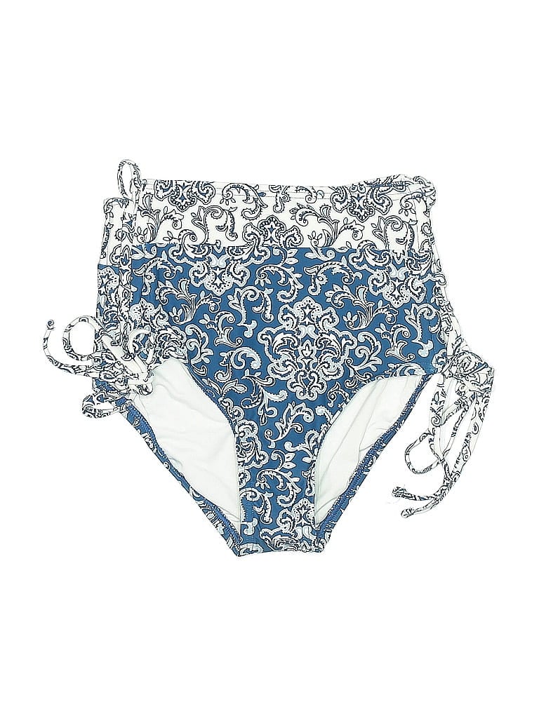 Pre-owned Loft Beach Swimsuit Bottoms In Blue