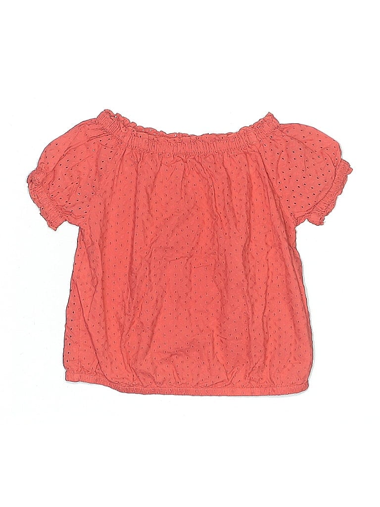 Pre-owned Tucker + Tate Kids' Short Sleeve Blouse In Orange