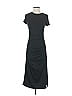 Unbranded Solid Black Casual Dress Size XS - photo 1