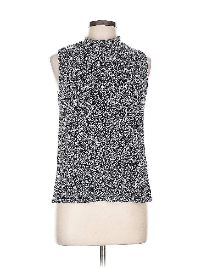 Pre-owned Halogen Sleeveless T-shirt In Silver