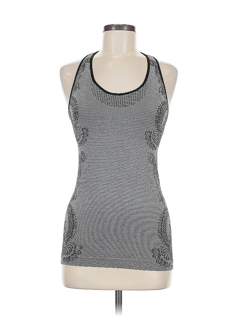 Pre-owned Climawear Tank Top Gray Halter Neckline Tops