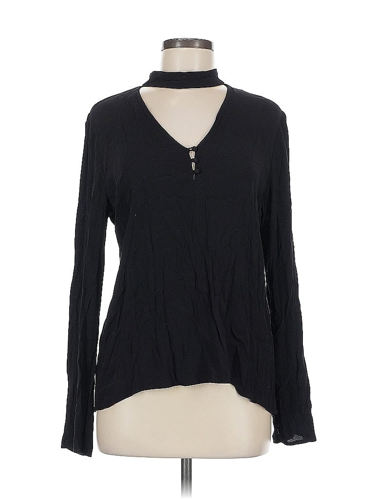 Click to view more detailed imagery on our partner's website Pre-owned Sanctuary Long Sleeve Blouse In Black
