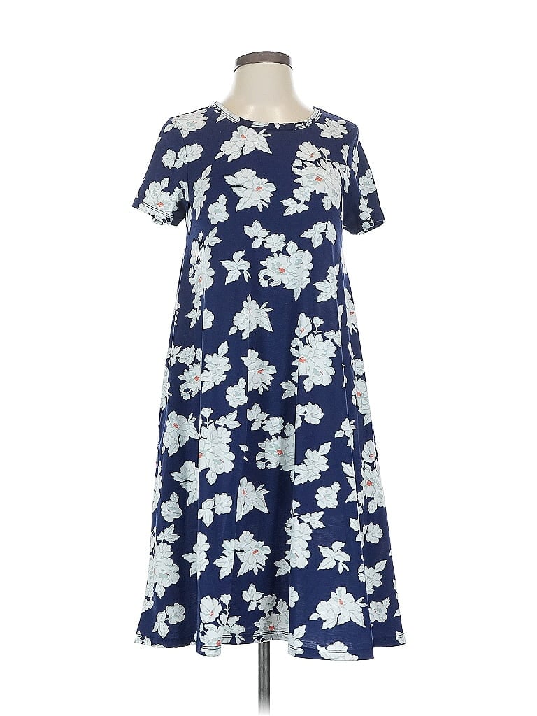 Pre-owned Lularoe Casual Dress In Blue