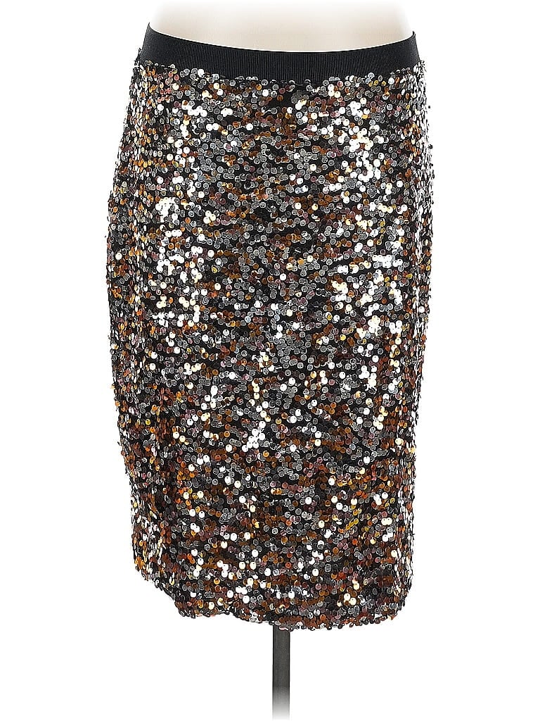 Pre-owned H&m Formal Skirt In Silver