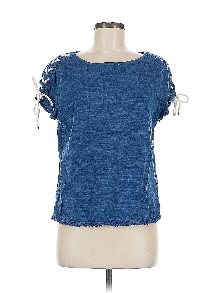 Pre-owned Chico's Short Sleeve T-shirt In Blue