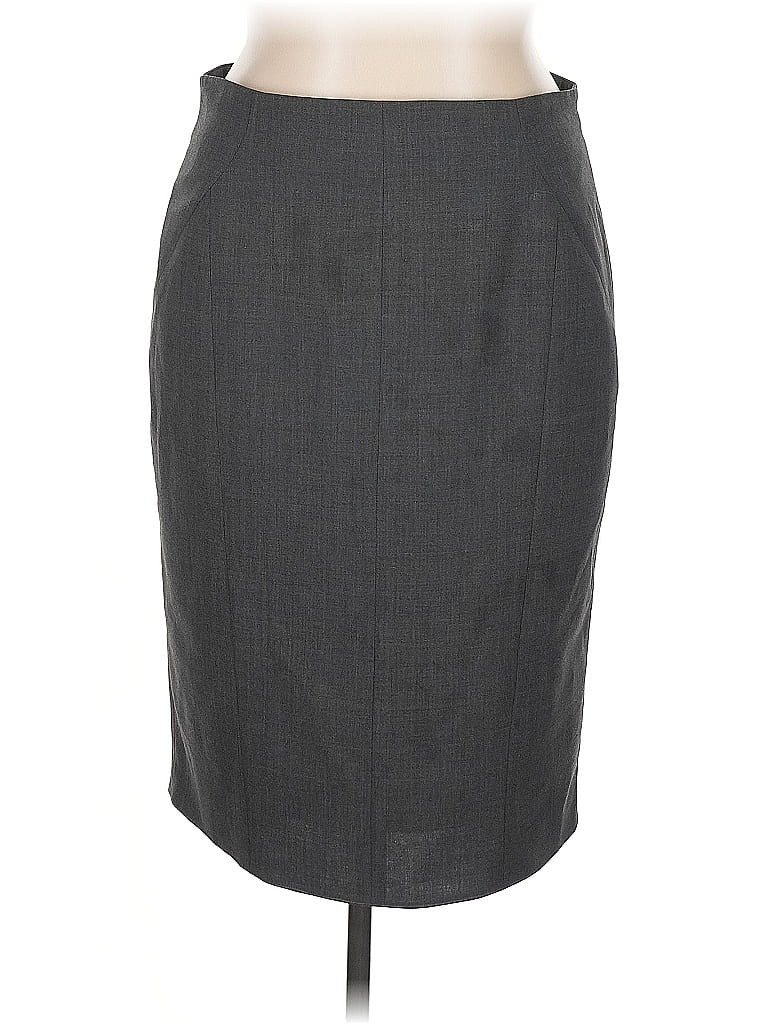Pre-owned Anne Klein Formal Skirt In Gray
