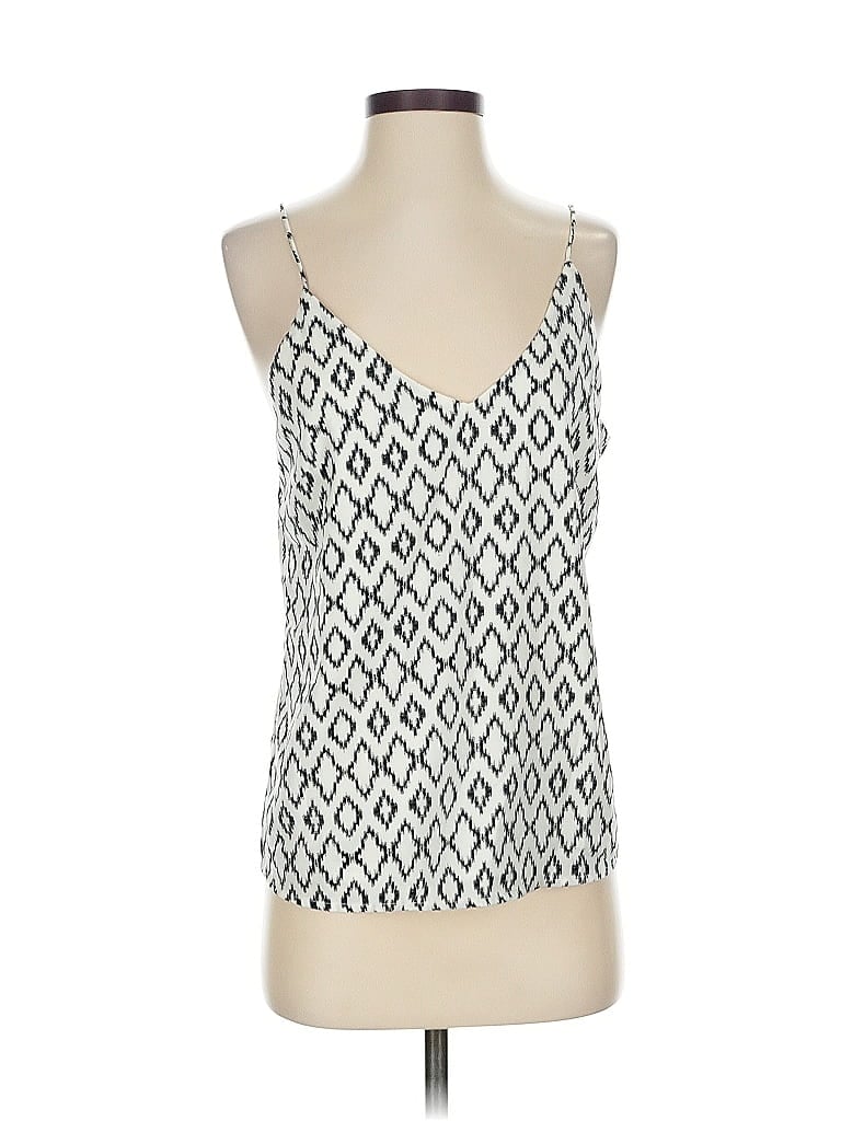 Pre-owned Banana Republic Factory Store Tank Top Silver Sweetheart Neckline Tops