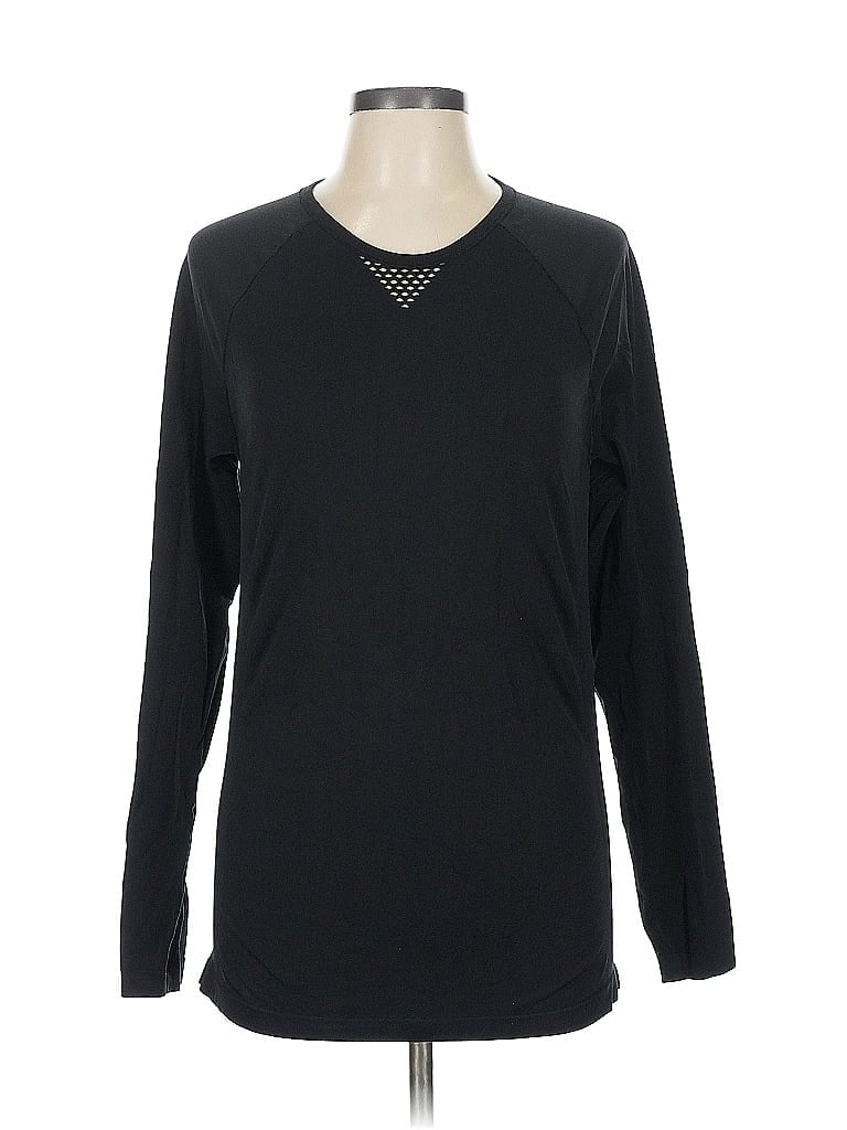 Pre-owned Active By Old Navy Long Sleeve T-shirt In Black