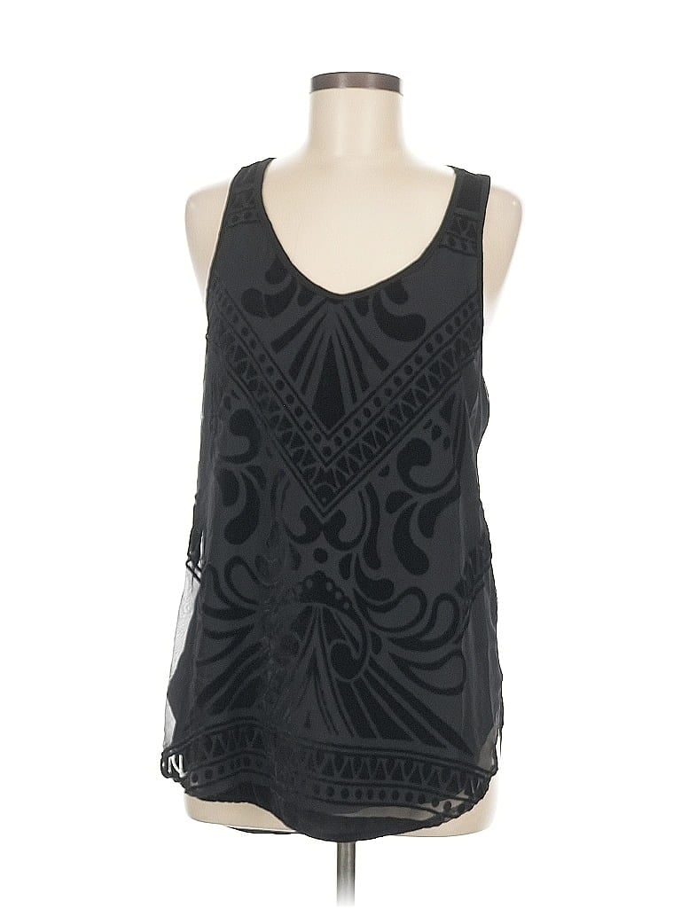 Pre-owned Mossimo Sleeveless Blouse In Black