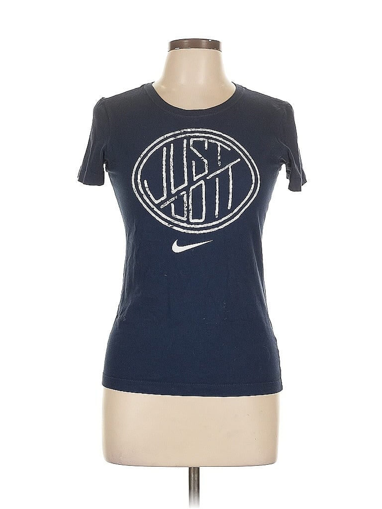 Pre-owned Nike Short Sleeve T-shirt In Blue