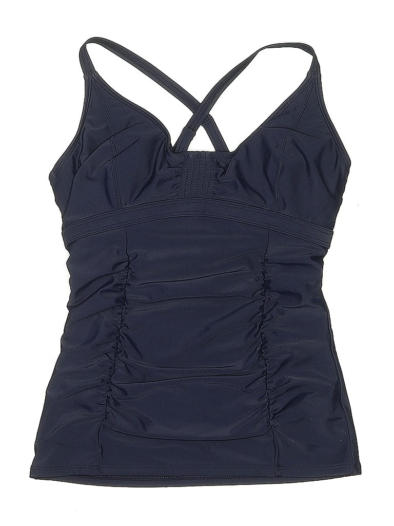 Pre-owned Athleta Swimsuit Top Blue Swimwear