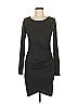 Leith Solid Gray Cocktail Dress Size M - photo 1
